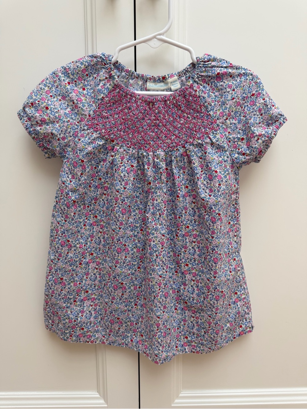JoJo Maman Bébé Floral Hand-Smocked Blouse – Size 4–5 Years EUC